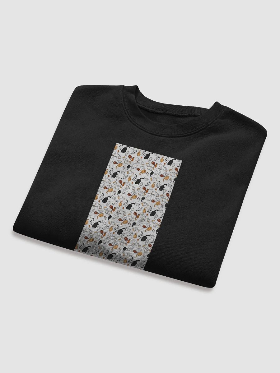 Cat Patern Cartoon Fleece Crop Sweatshirt product image (38)