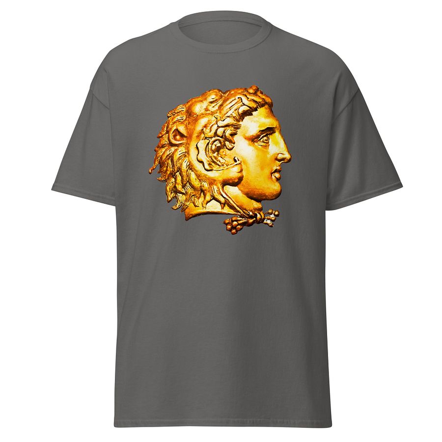 Alexander the Great of Macedon as Heracles Authentic Art from 2nd Century BC, White or Charcoal T-shirt product image (1)