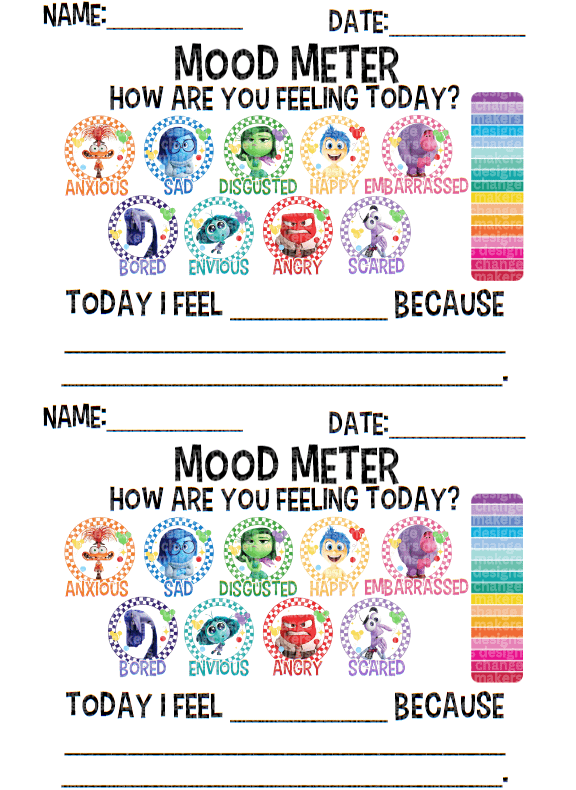 Inside Out Pencil Digital Download + Bonus SEL Student Sheet product image (2)