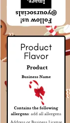 Warm Wishes Label Template Bundle product image (2)