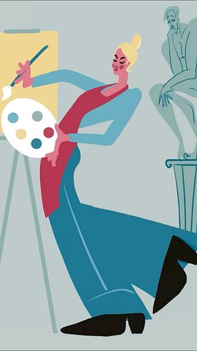 Work in progress: Creative professionals. The painter  #uvaart #irinauva #illustrator #bookillustrator