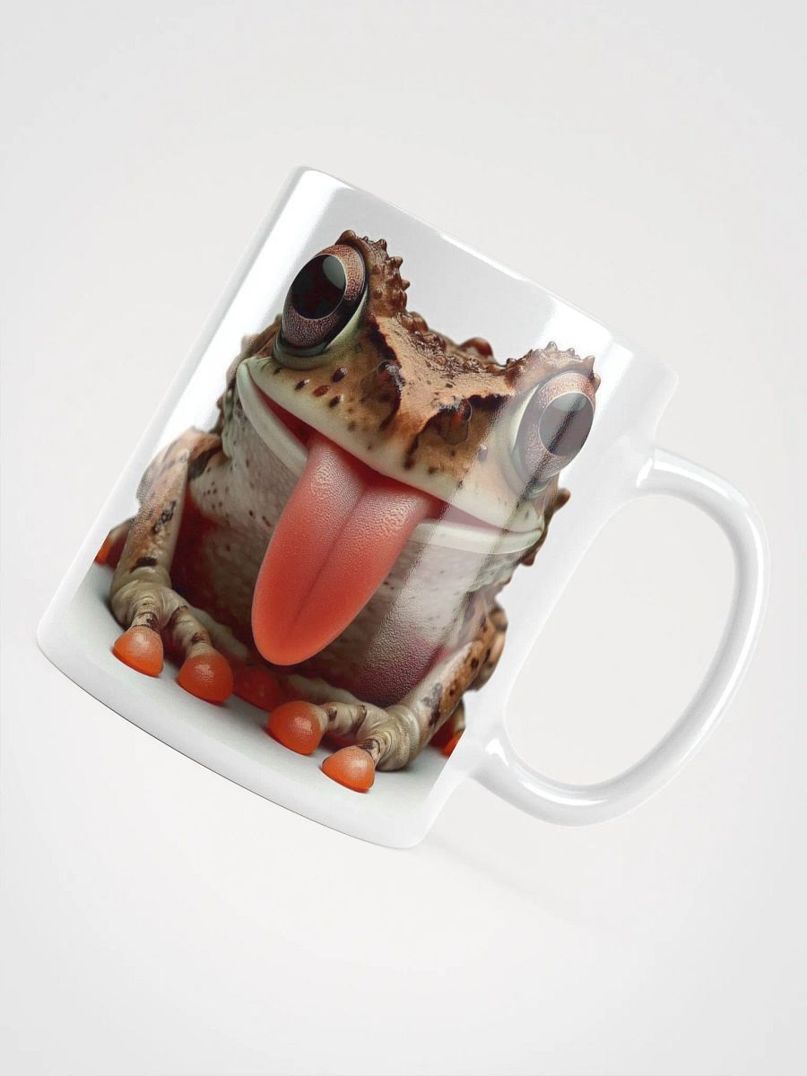 Rude Toad #Humorous Glossy Mug - White product image (4)