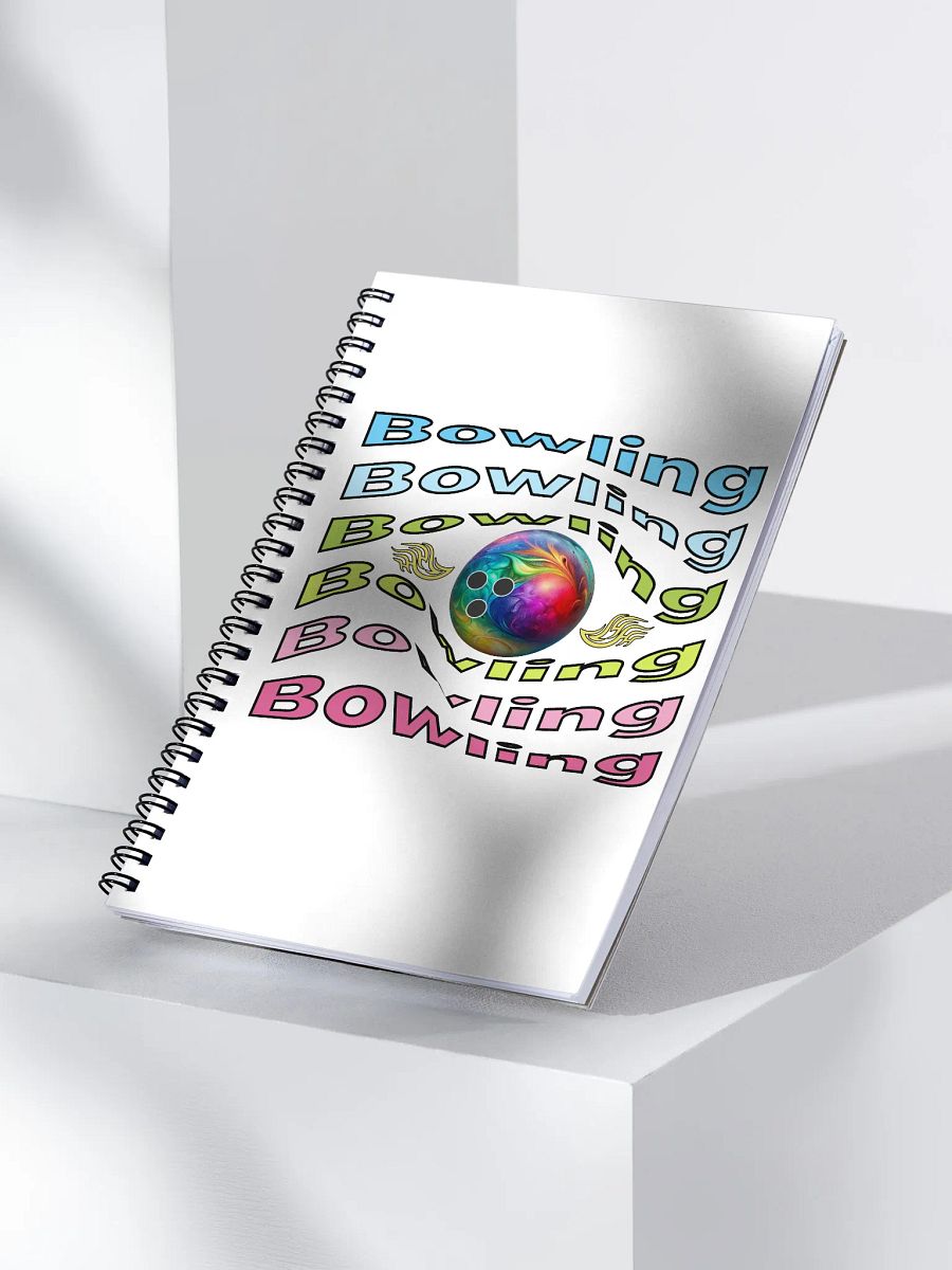 Bowling Swirl Flame Spiral Notebook product image (2)