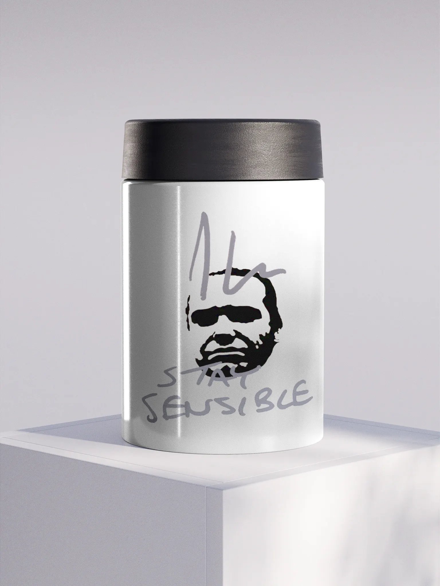 Jon Hare Stay Sensible Stainless Steel Koozie product image (2)