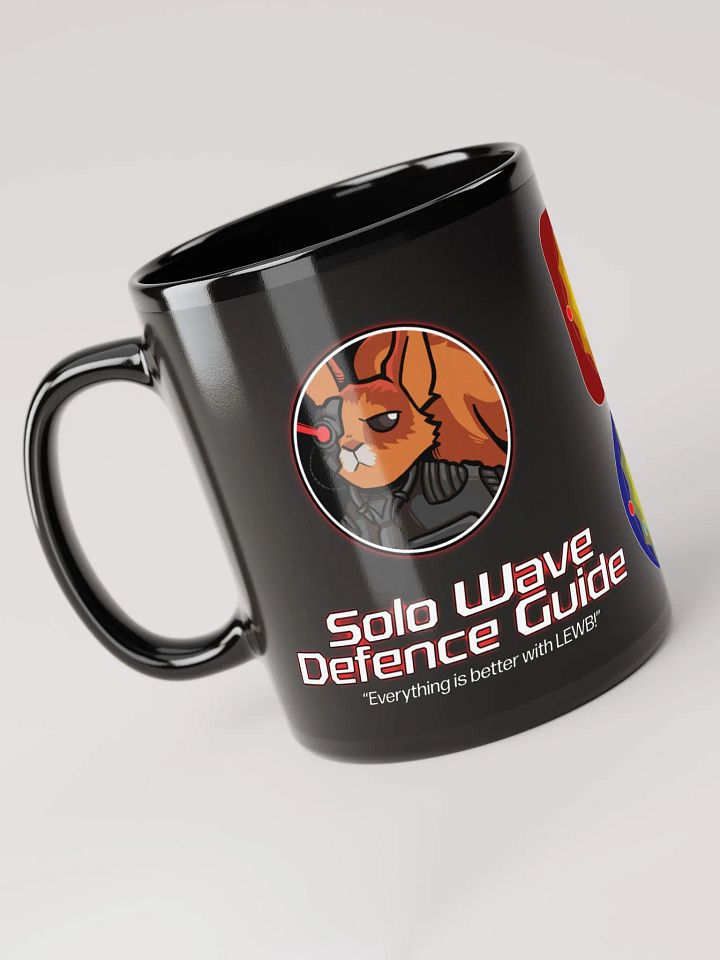 Lewb's Solo Wave Defence Guide Black Glossy Mug product image (1)