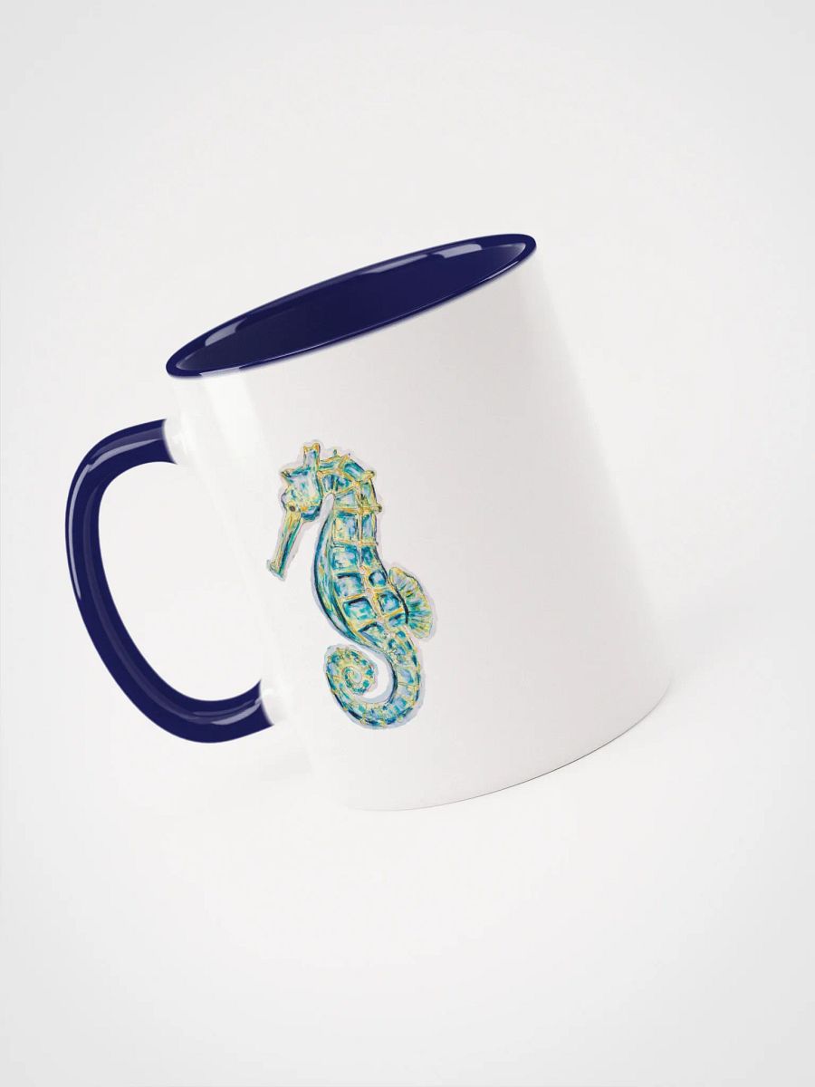 Ocean Majesty | Painted Seahorse Mug – Coastal Art with Color Pop Interior product image (11)