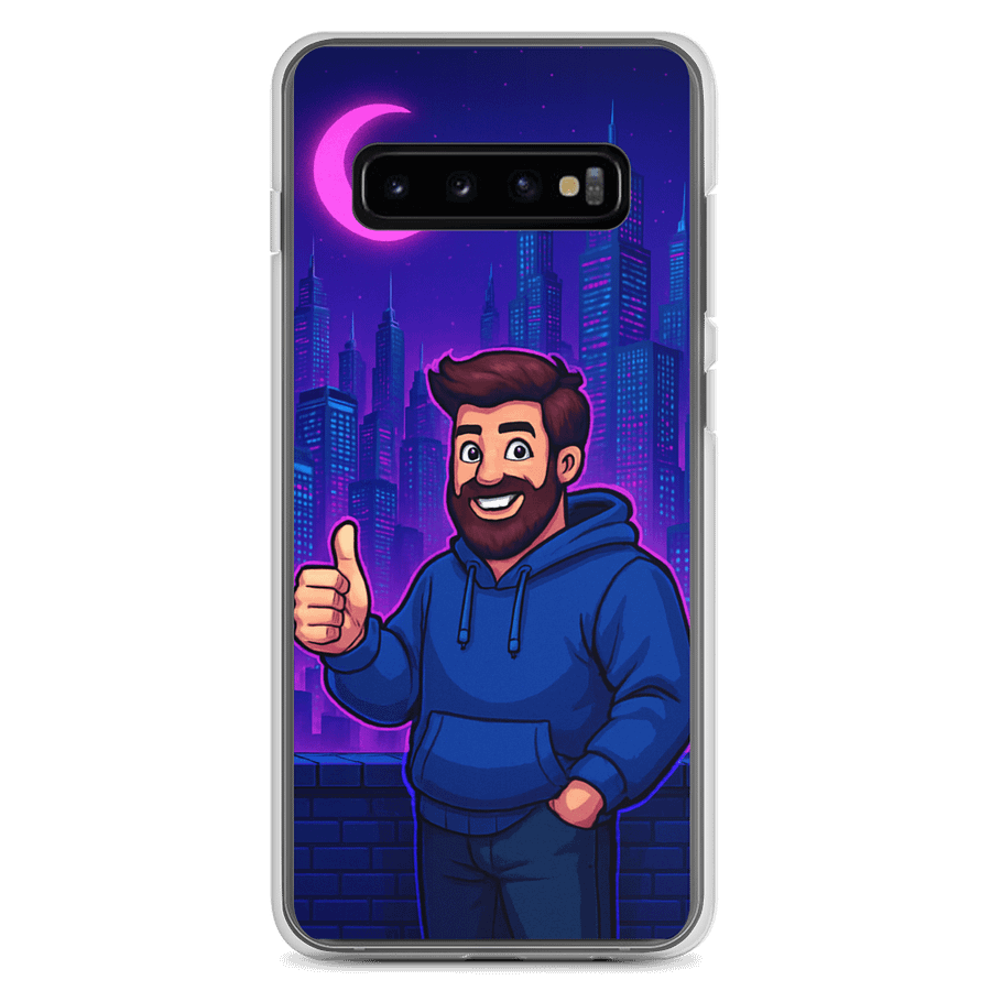Thumbs Up City – Neon Pixel Samsung Case product image (2)
