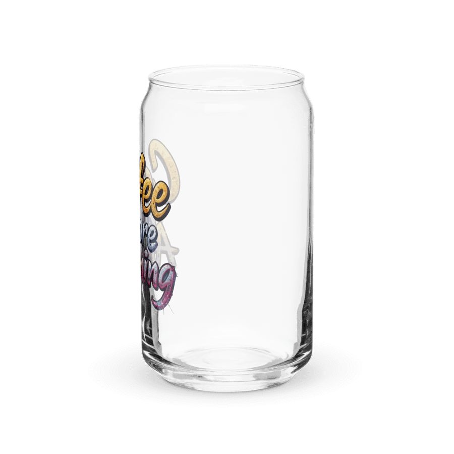 Glittery Coffee Before Anything Can-Shaped Glass product image (7)