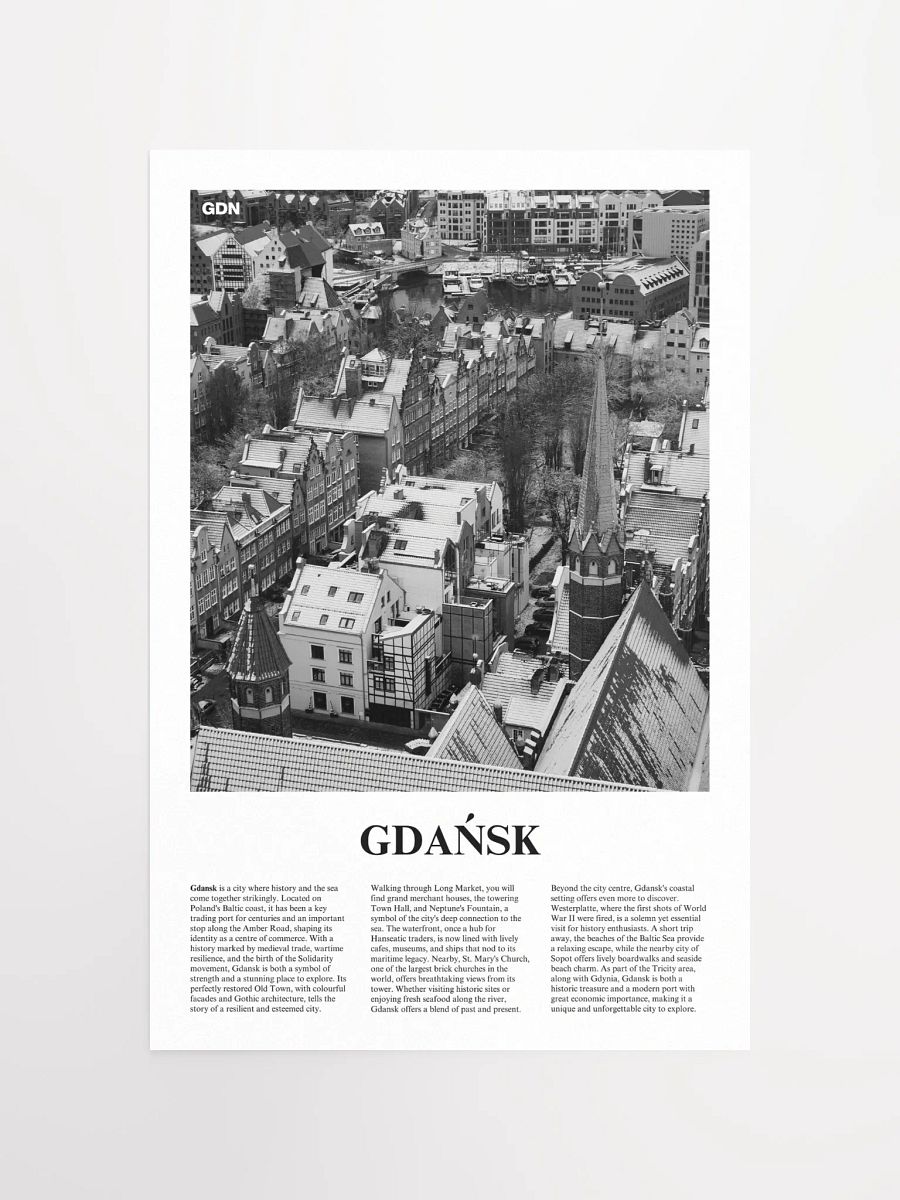 Gdansk 01 Newspaper Poster product image (11)