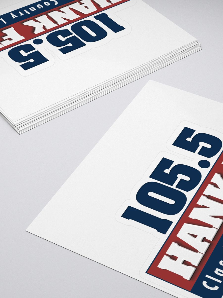 105.5 Hank logo cut out sticker product image (4)
