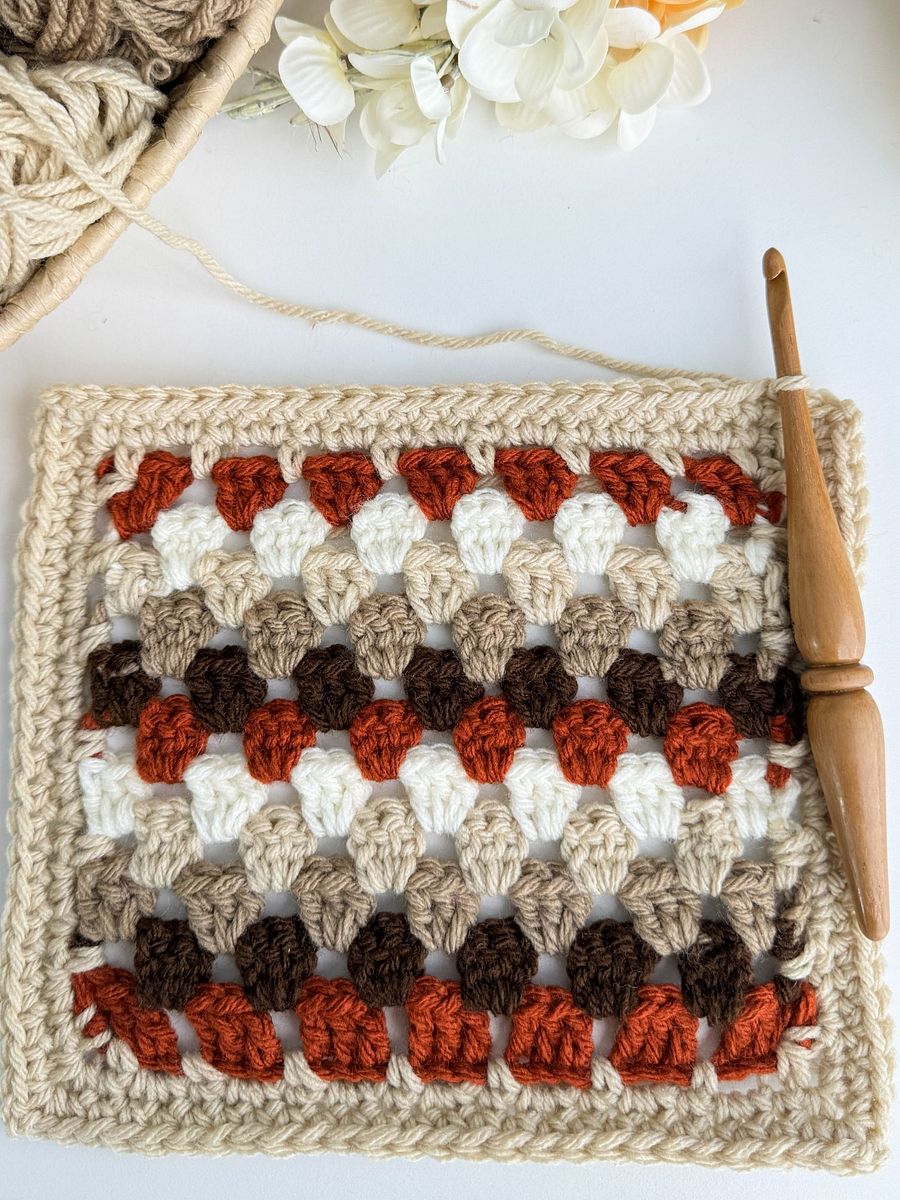 Fall For Granny Blanket Crochet Pattern product image (3)