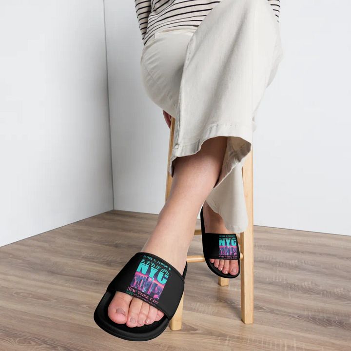 NYC New York City Graphic Women's Slides product image (1)