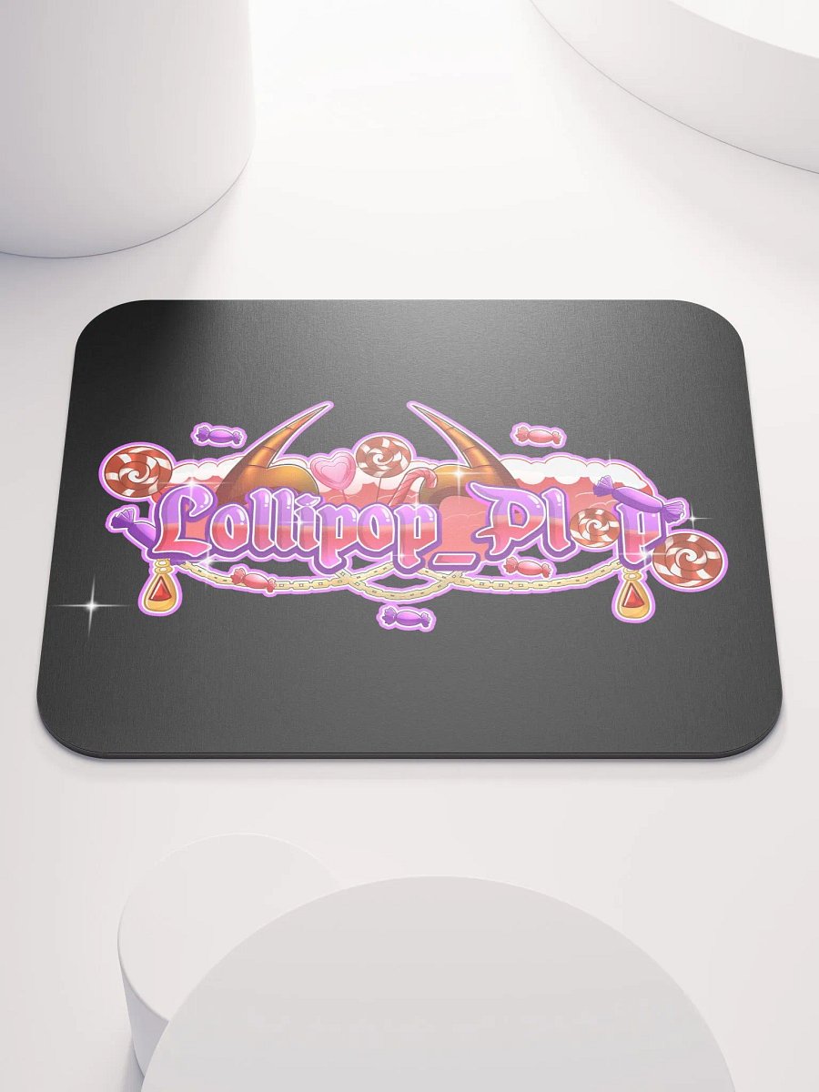 Lollipop Mouse Pad Black product image (1)