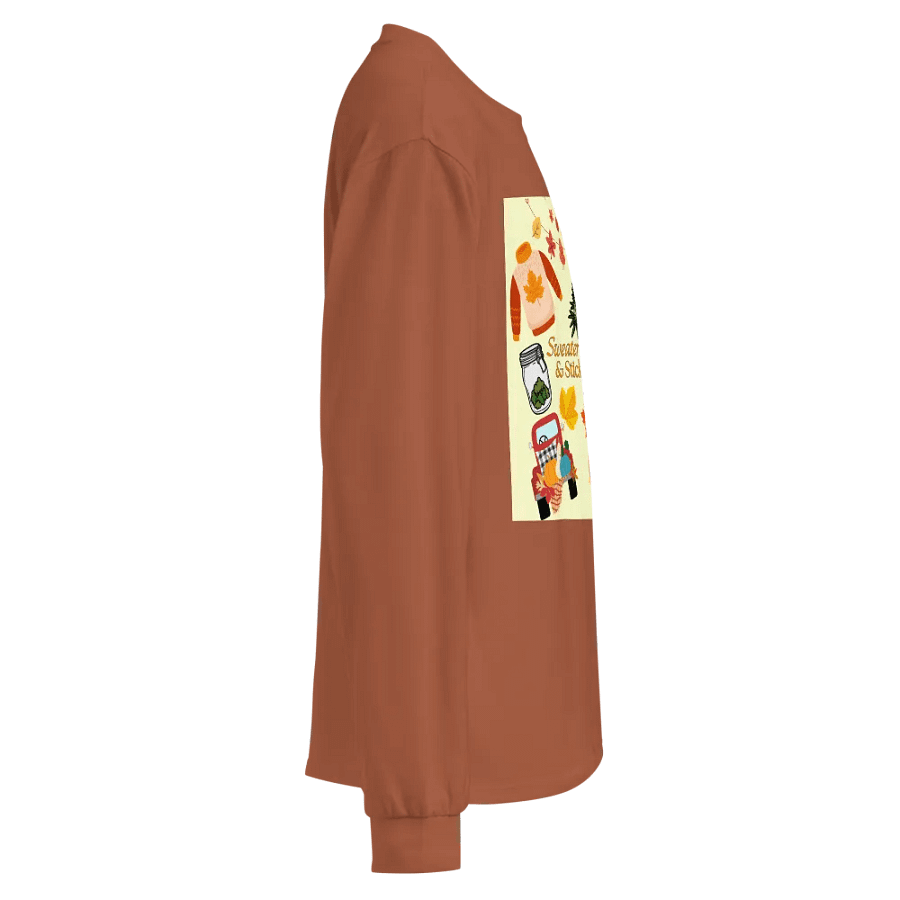 Autumn Cannabis Vibes Long Sleeve Shirt product image (3)