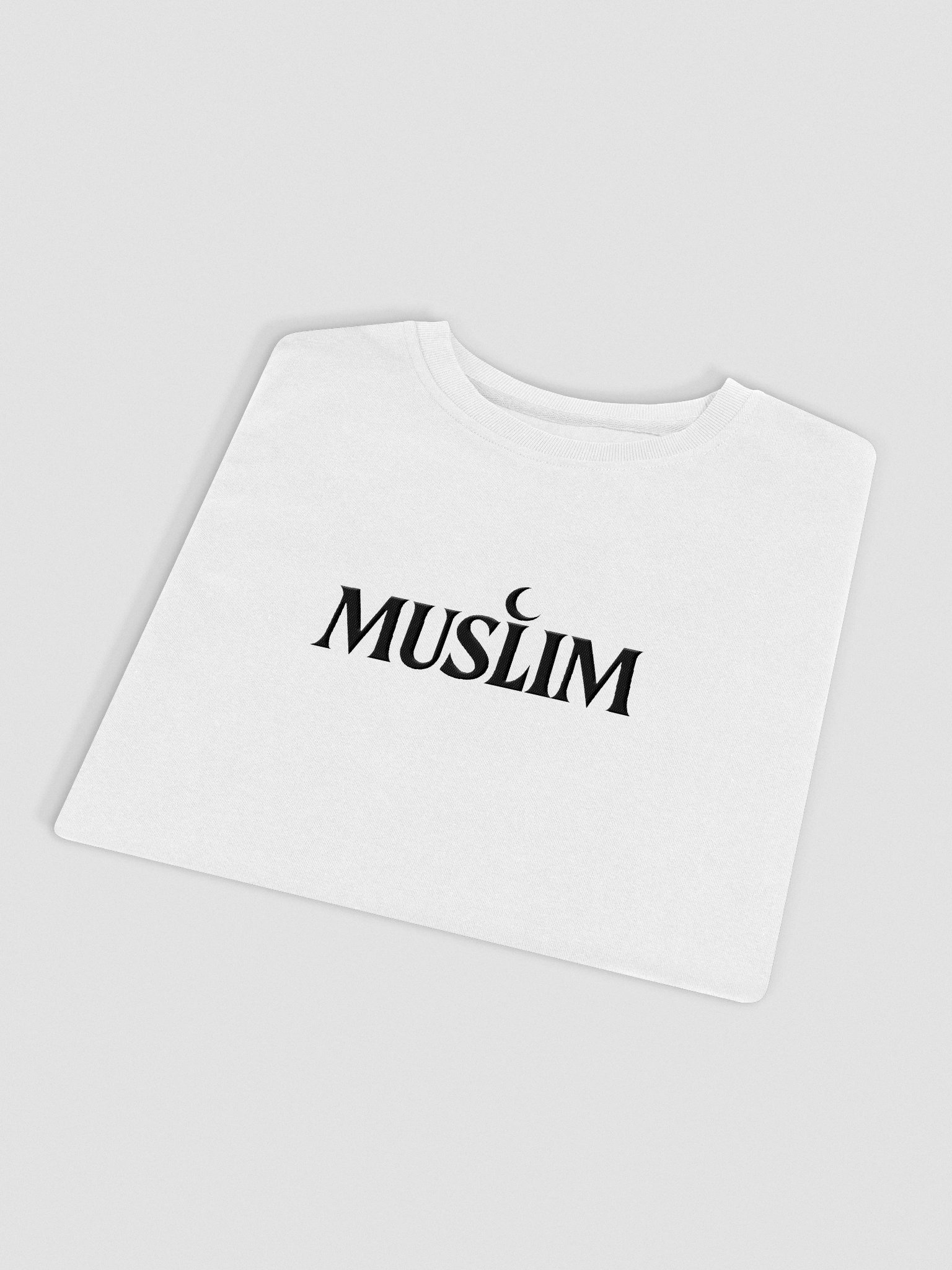MUSLIM Signature White Sweater - UNISEX Embroidery product image (4)
