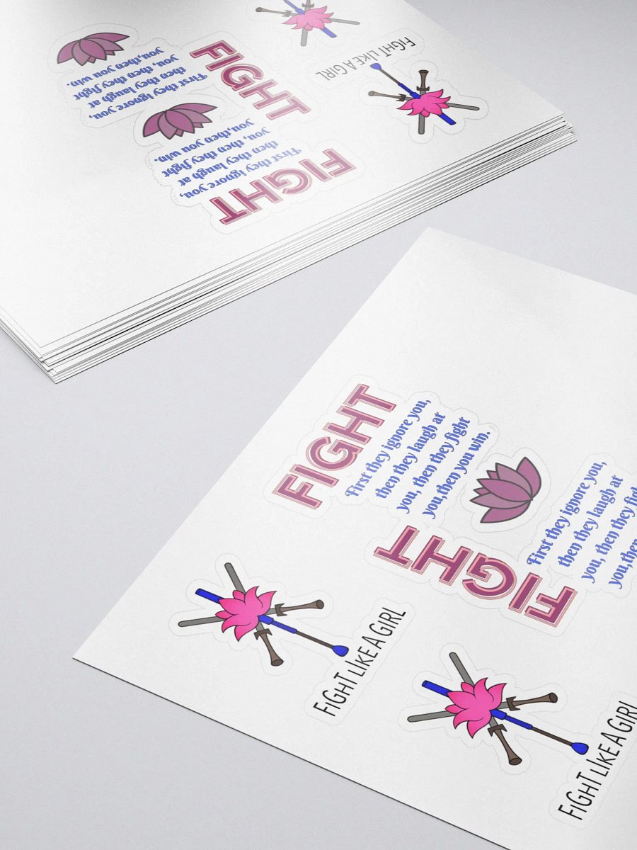 Fight Like A Girl Stickers product image (5)