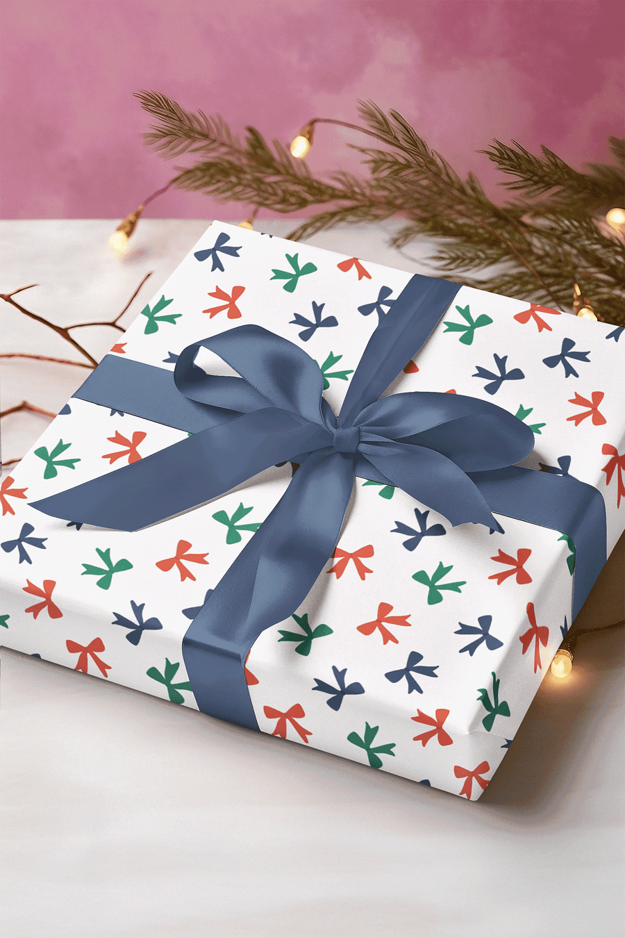 Christmas Bows Wrapping Paper product image (1)