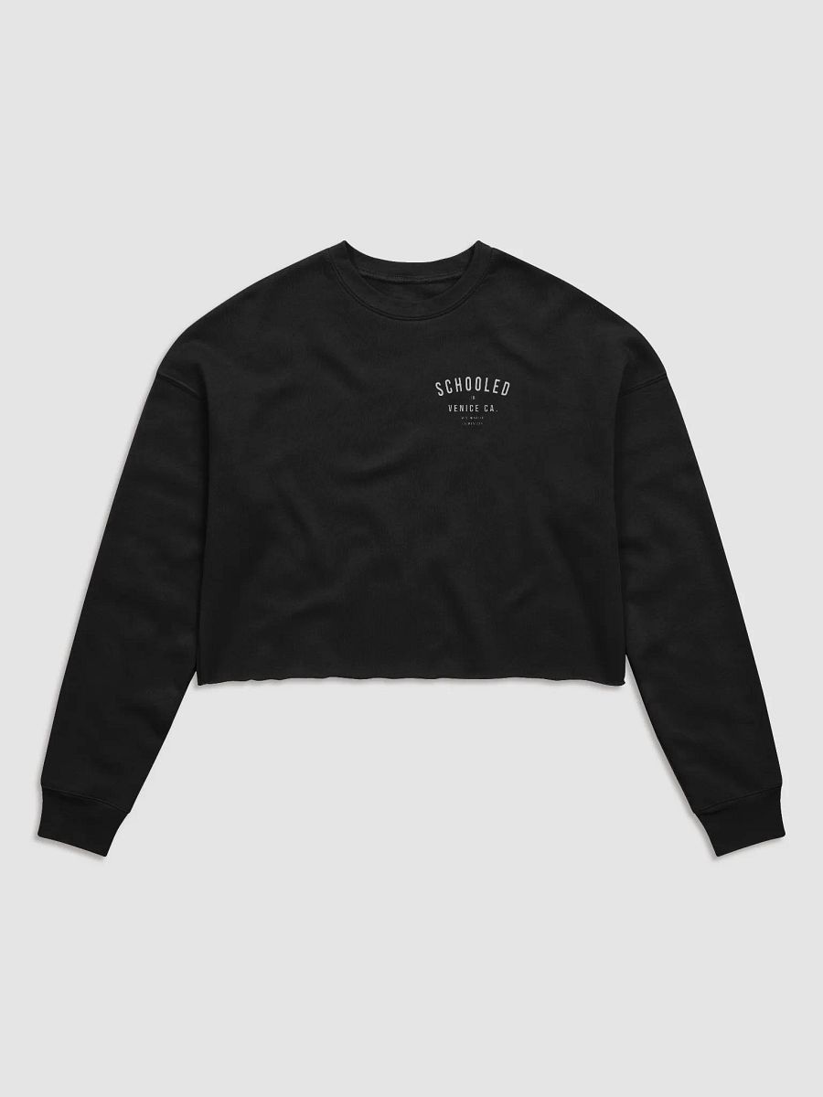 Women's Cropped 'Schooled in Venice' Sweatshirt, more colors available product image (1)