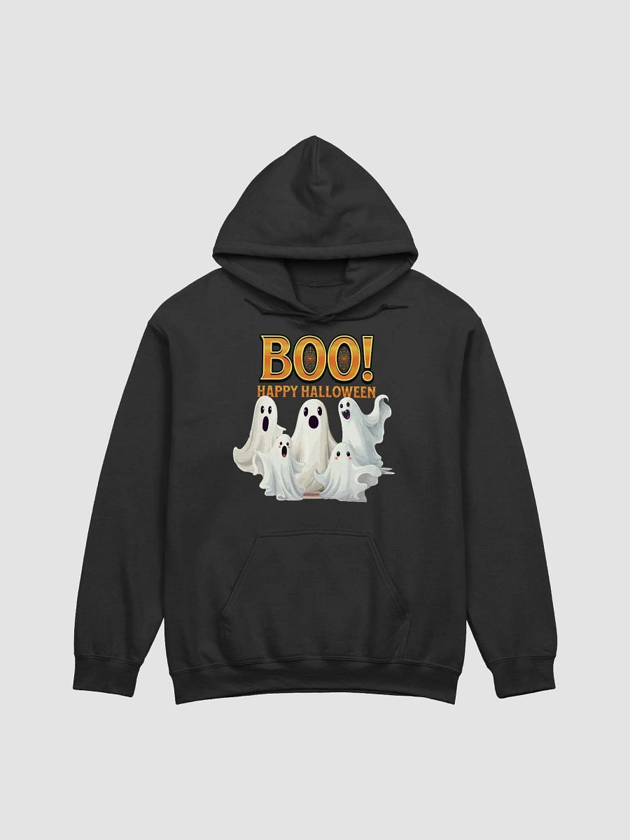 BOO! Happy Halloween Cute Ghost Graphic Hoodie product image (1)
