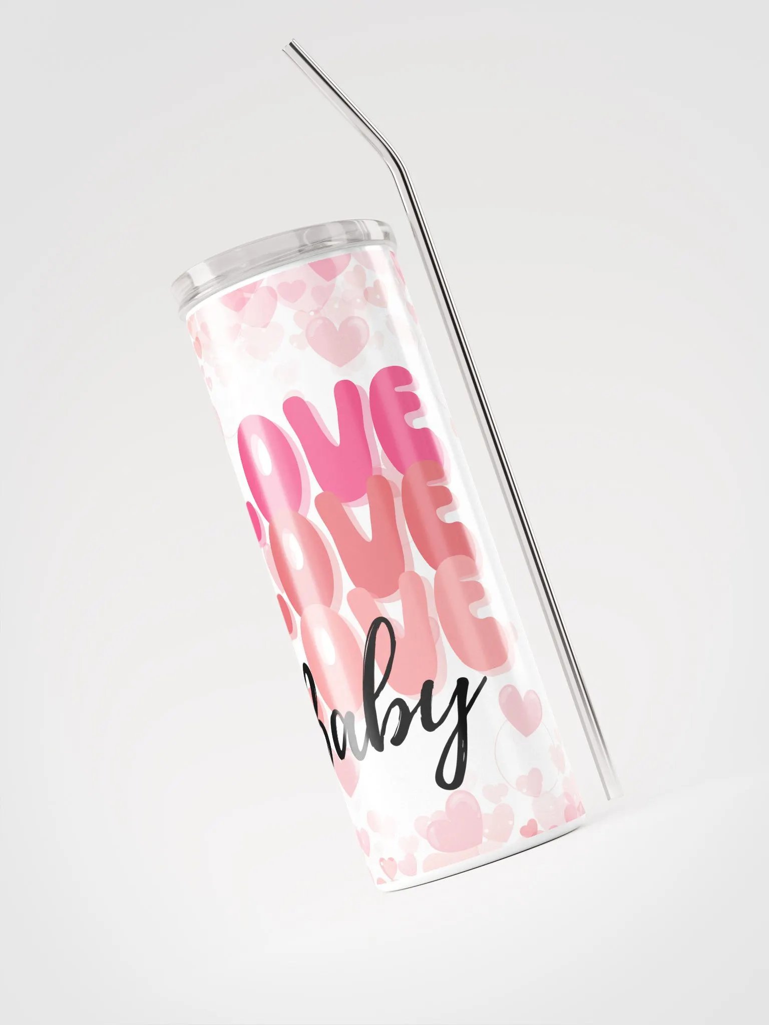 Valentine's Love Love Baby Stainless Steel Tumbler: Share Love in Style product image (3)