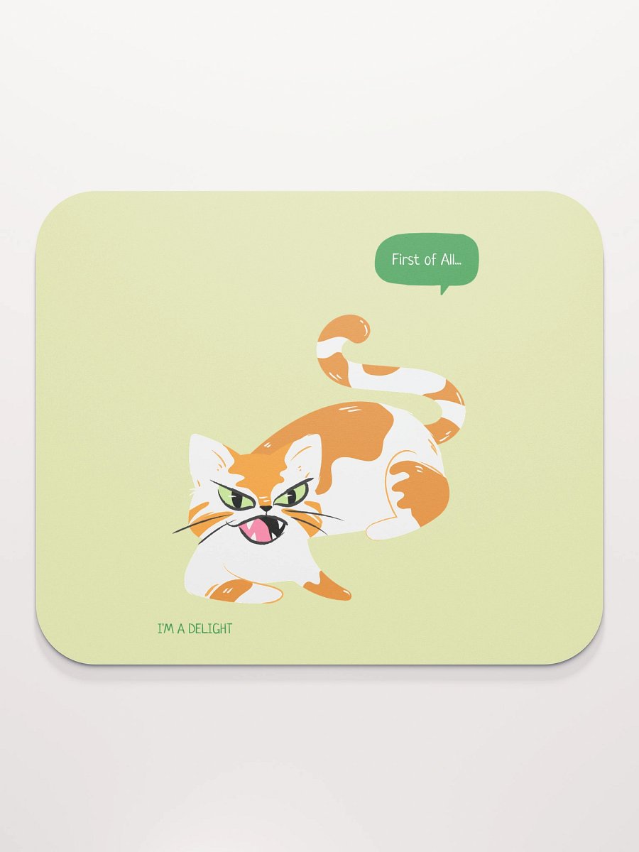 Sassy Cat Speech Bubble Mouse Pad product image (2)