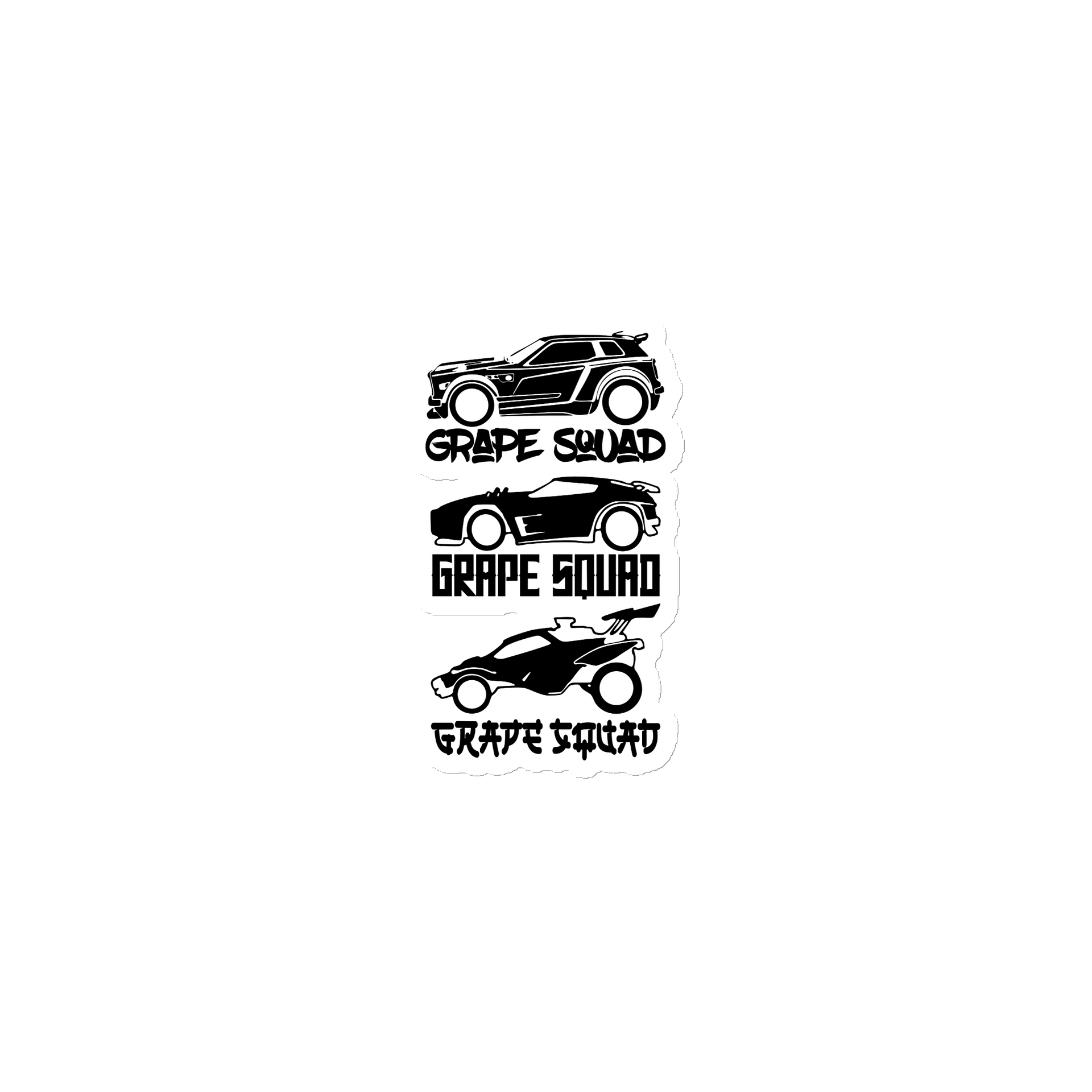 Grape Squad Cars Magnet product image (1)