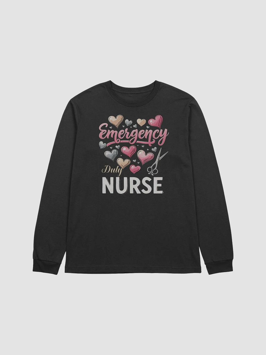 Valentines Emergency Duty Nurse Long Sleeve Tee product image (1)