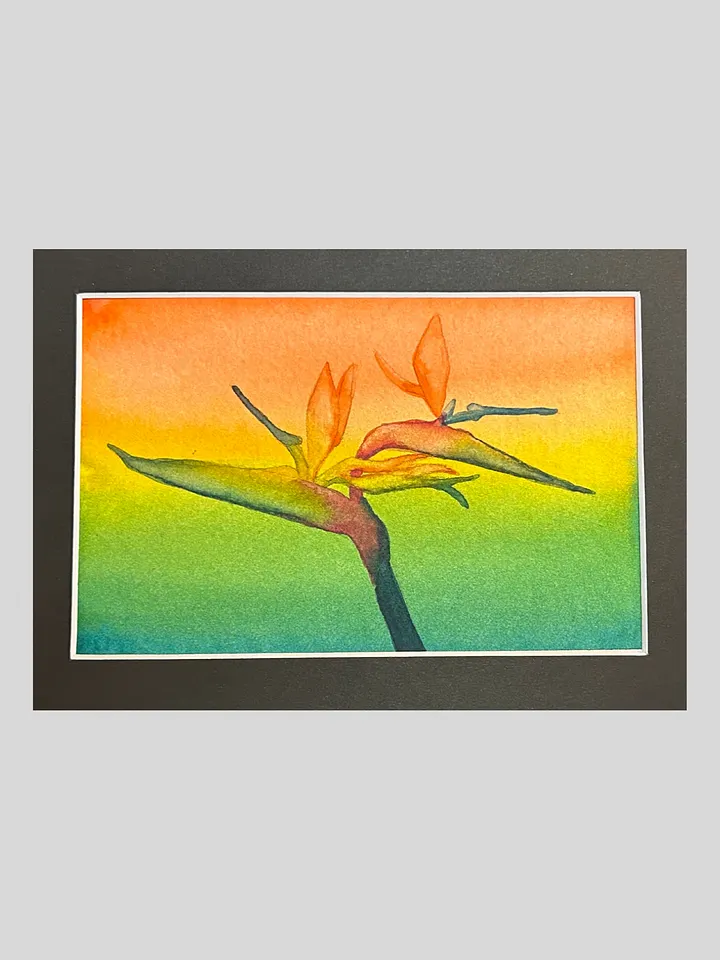 Watercolor Birds of Paradise Flower product image (1)