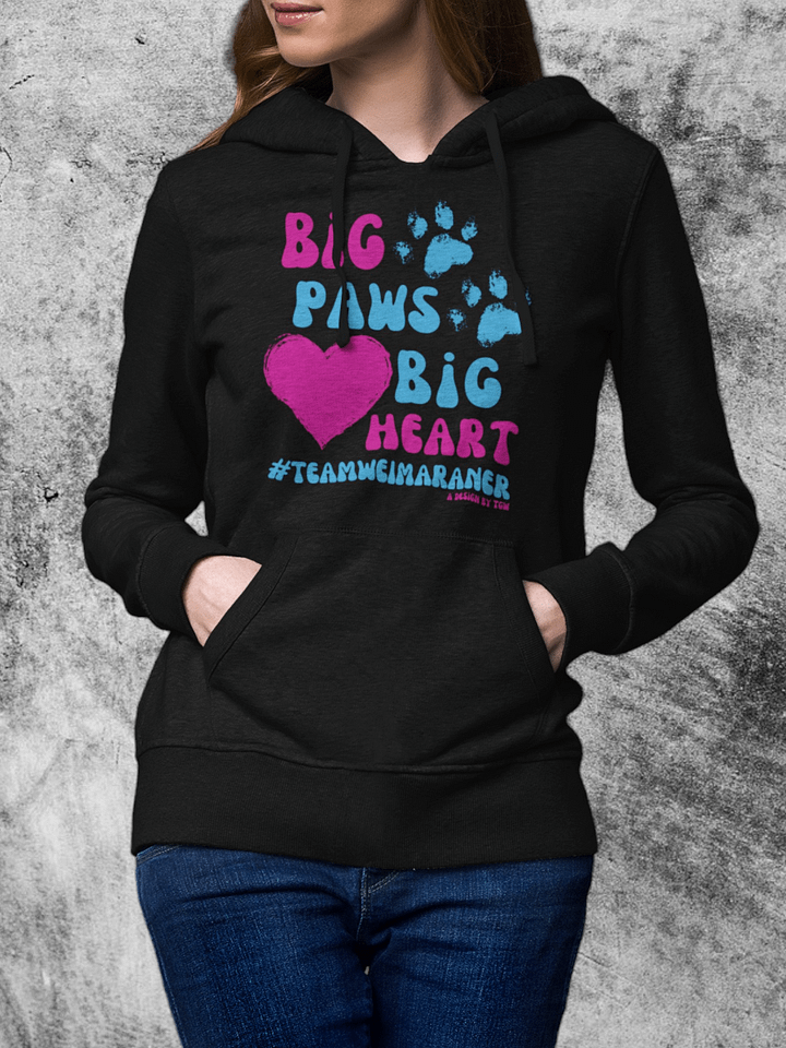Big Paws, Big Heart - Cotton Heritage Unisex Premium Hoodie product image (1)
