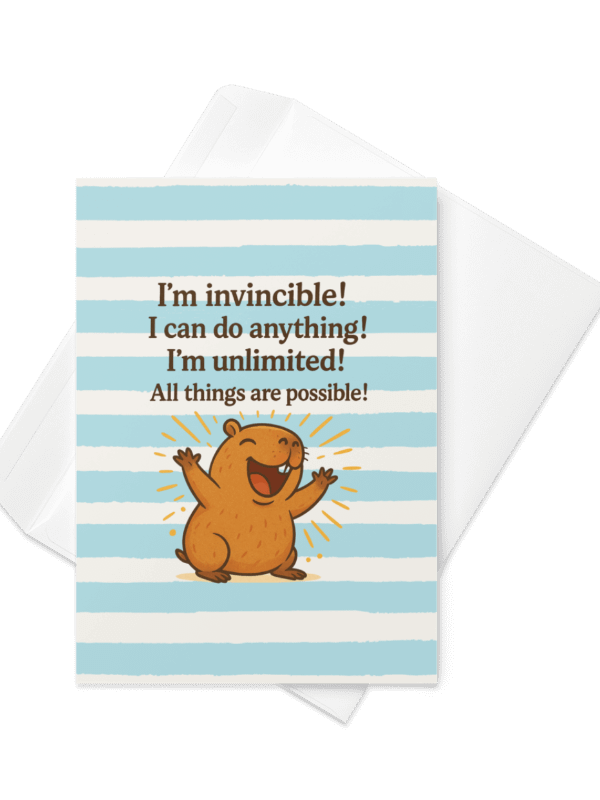 I'm Invincible Cappy - Card product image (2)