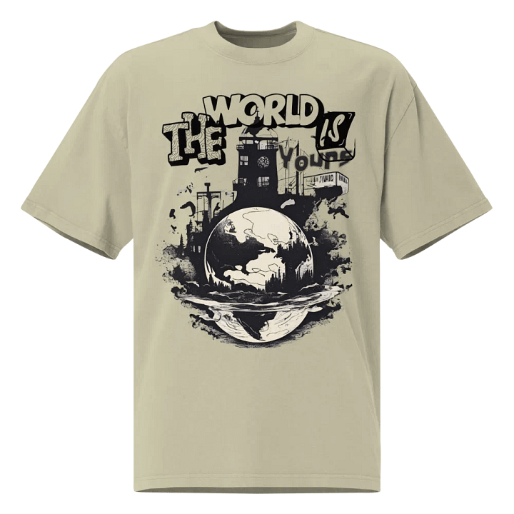 The world is yours unisex faded t-shirt product image (2)