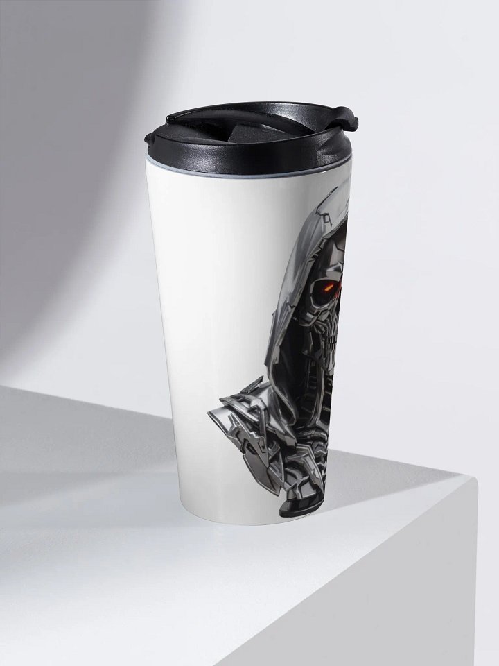 Futuristic Metallic Bust Stainless Steel Travel Mug product image (2)