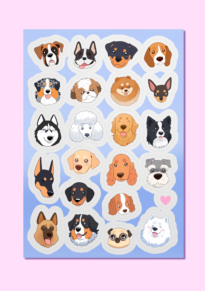 Dogs faces Sticker Collection product image (1)