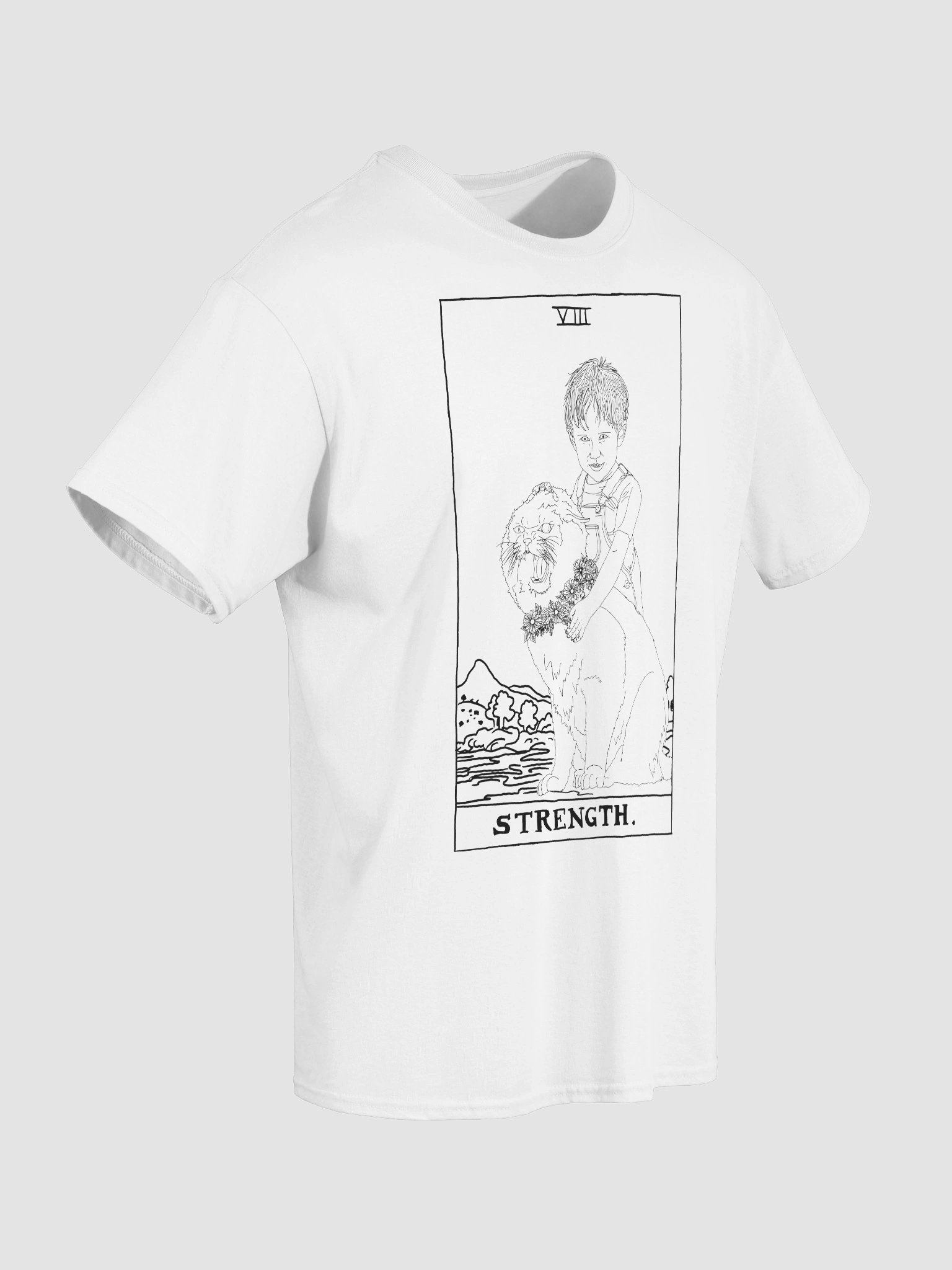 Gage and Church Strength Tarot Card Shirt Minimalist product image (4)