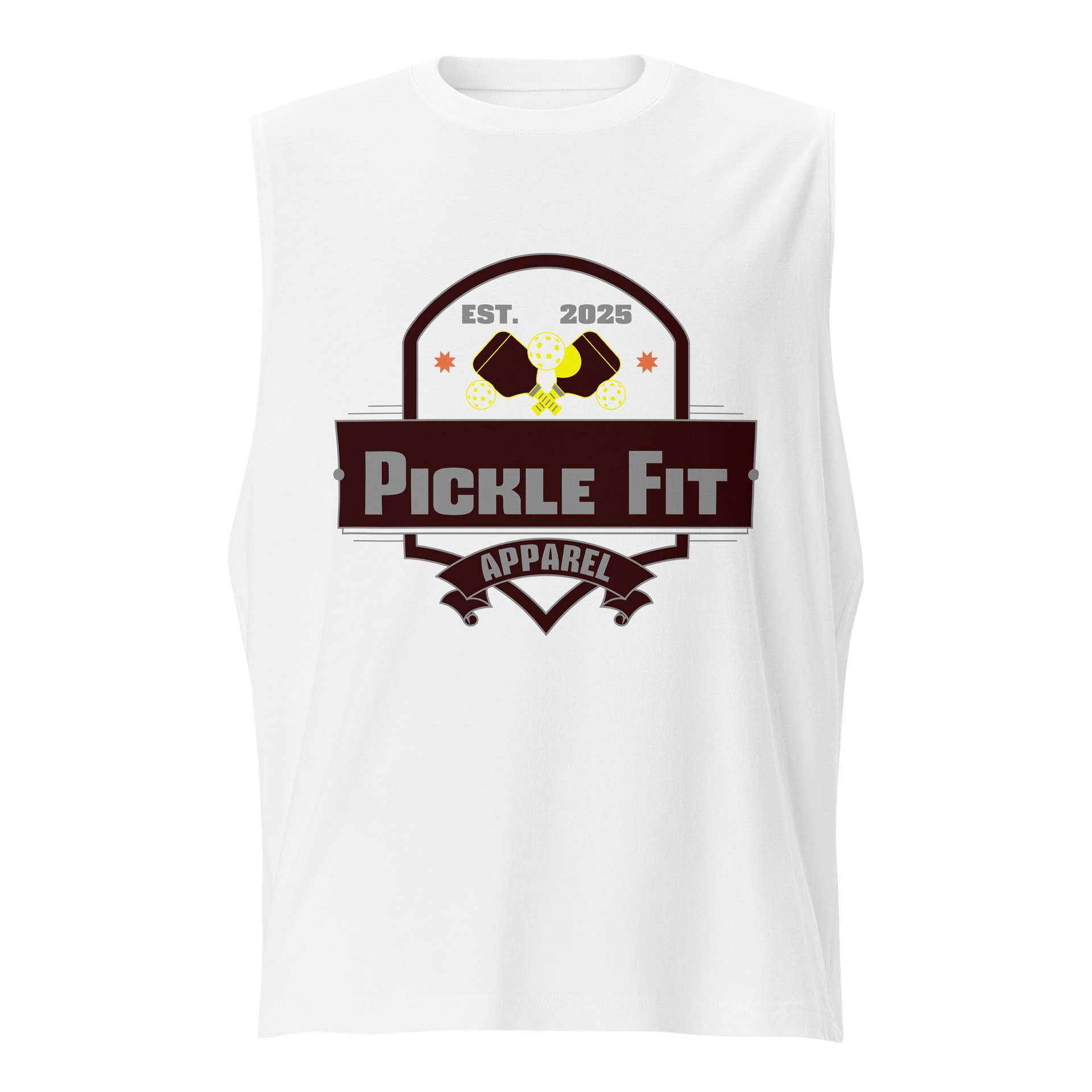 Pickle Fit Logo Black Bella+Canvas Muscle Tank product image (1)