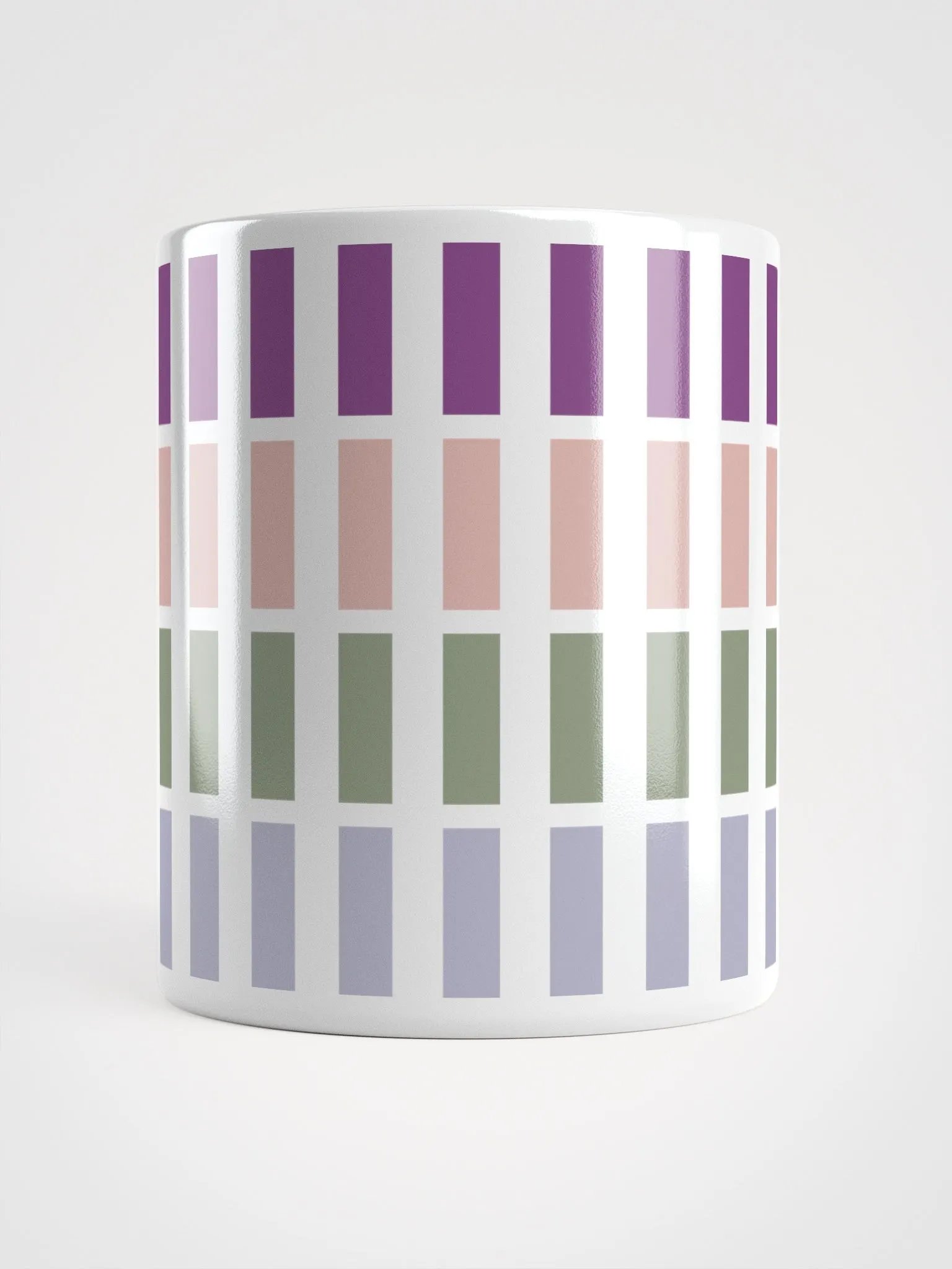 Contrasting Colores Rectangle Patterns White Mug product image (9)