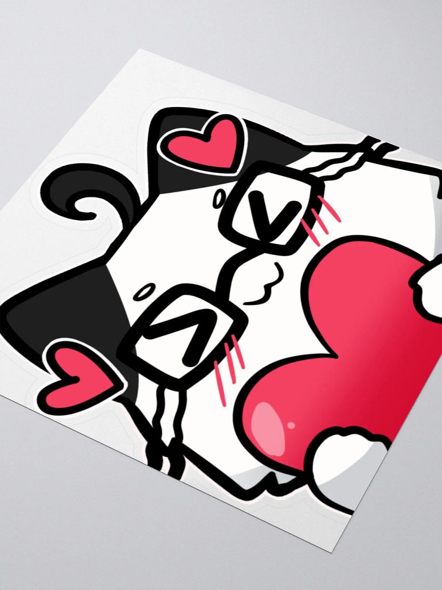 JPAG_Grey cat Heart emote sticker product image (3)