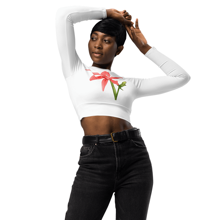 Scarlet River Lily Eco-friendly Crop Top product image (3)