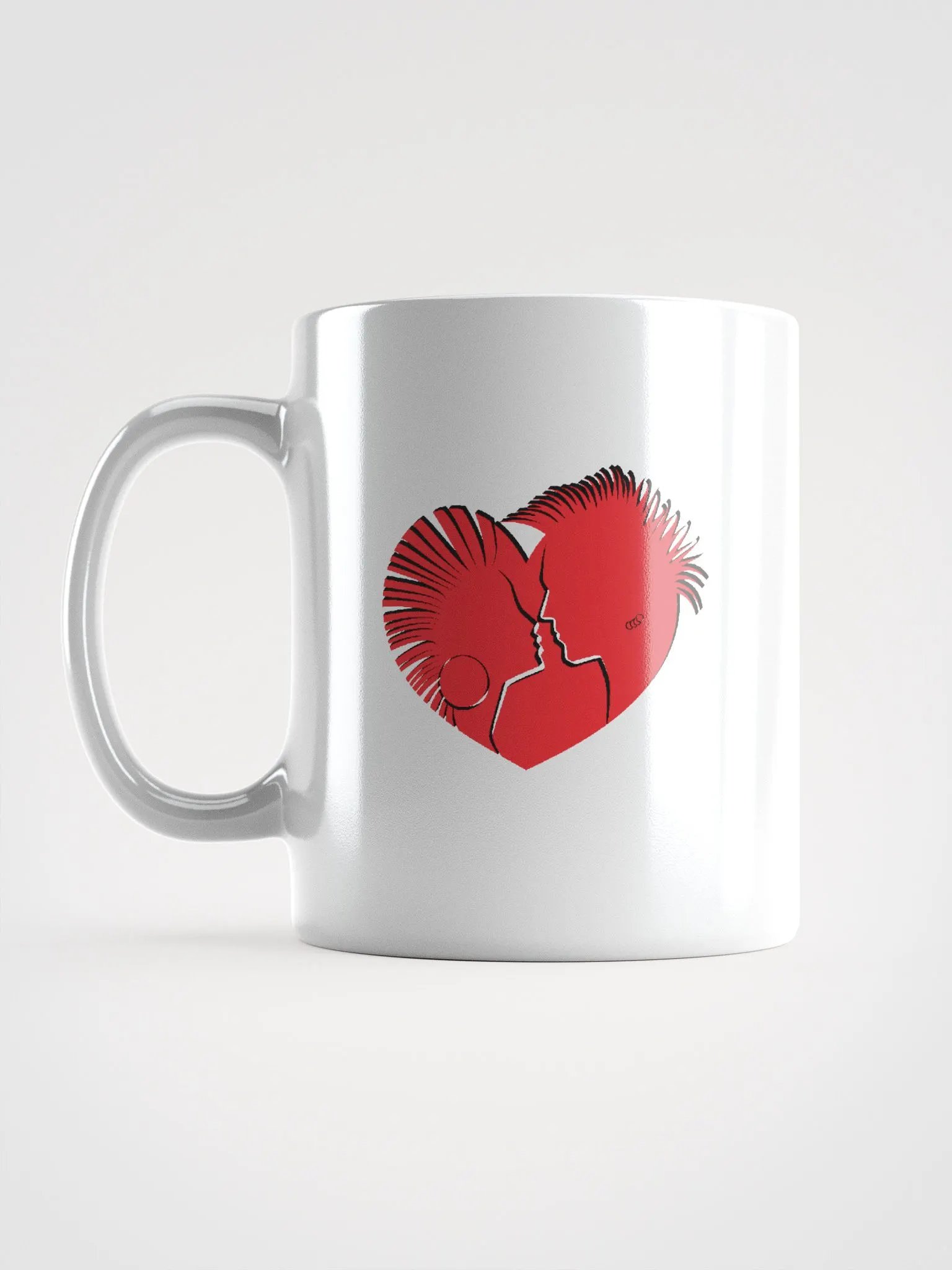 LOVE IN PROFILE HEART, LOVE, PROFILE, RED, PUNK, RETRO, VINTAGE, VALENTINE, VALENTINES DAY, ROMANTIC, ROMANCE, COUPLE, GIRLFRIEND, BOYFRIEND, HUSBAND, WIFE product image (12)