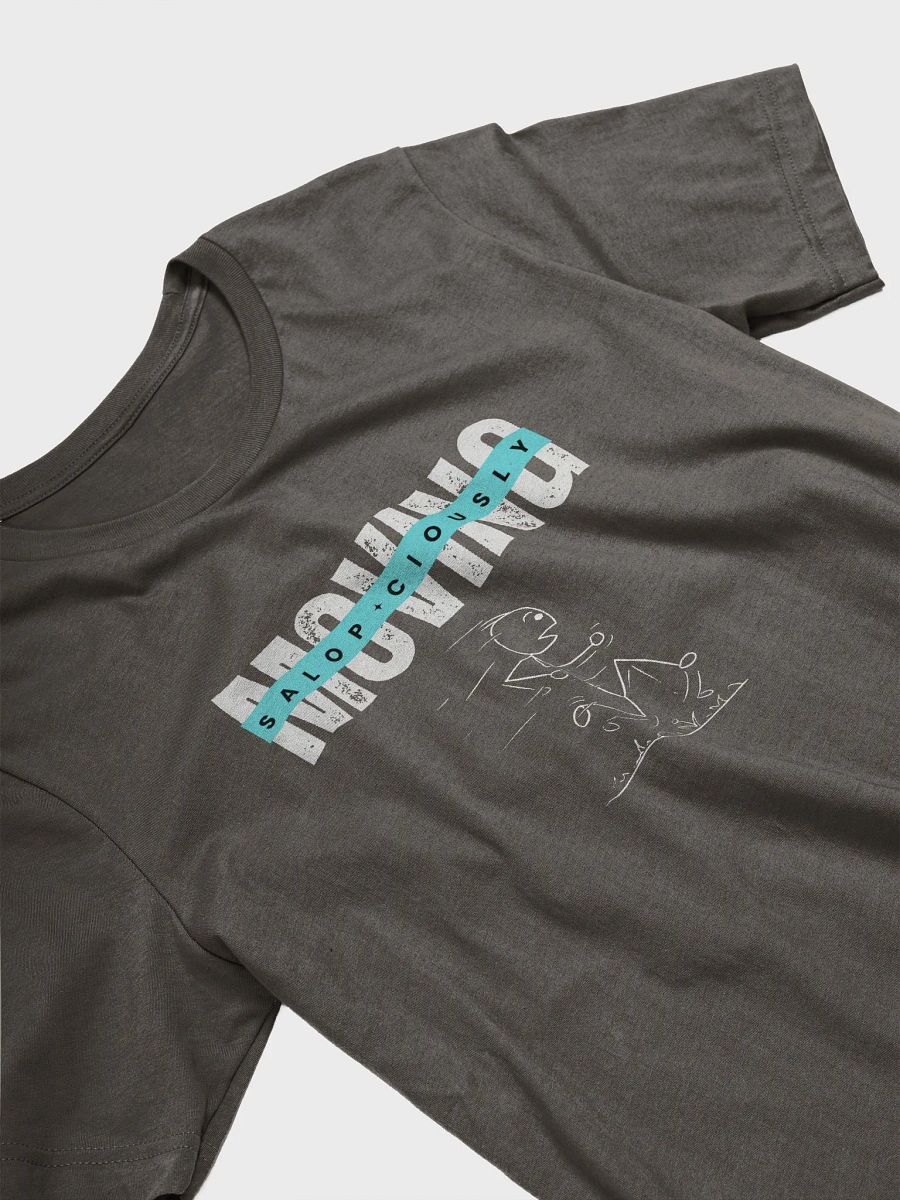 Moving SALOP*CIOUSLY Humor Blue Text T-Shirt product image (26)