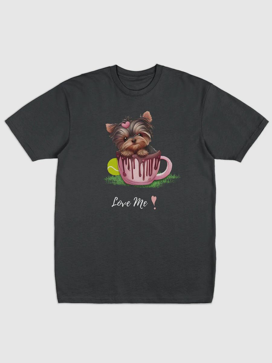 Cute Dog in Cup Illustration Men's Tee product image (1)
