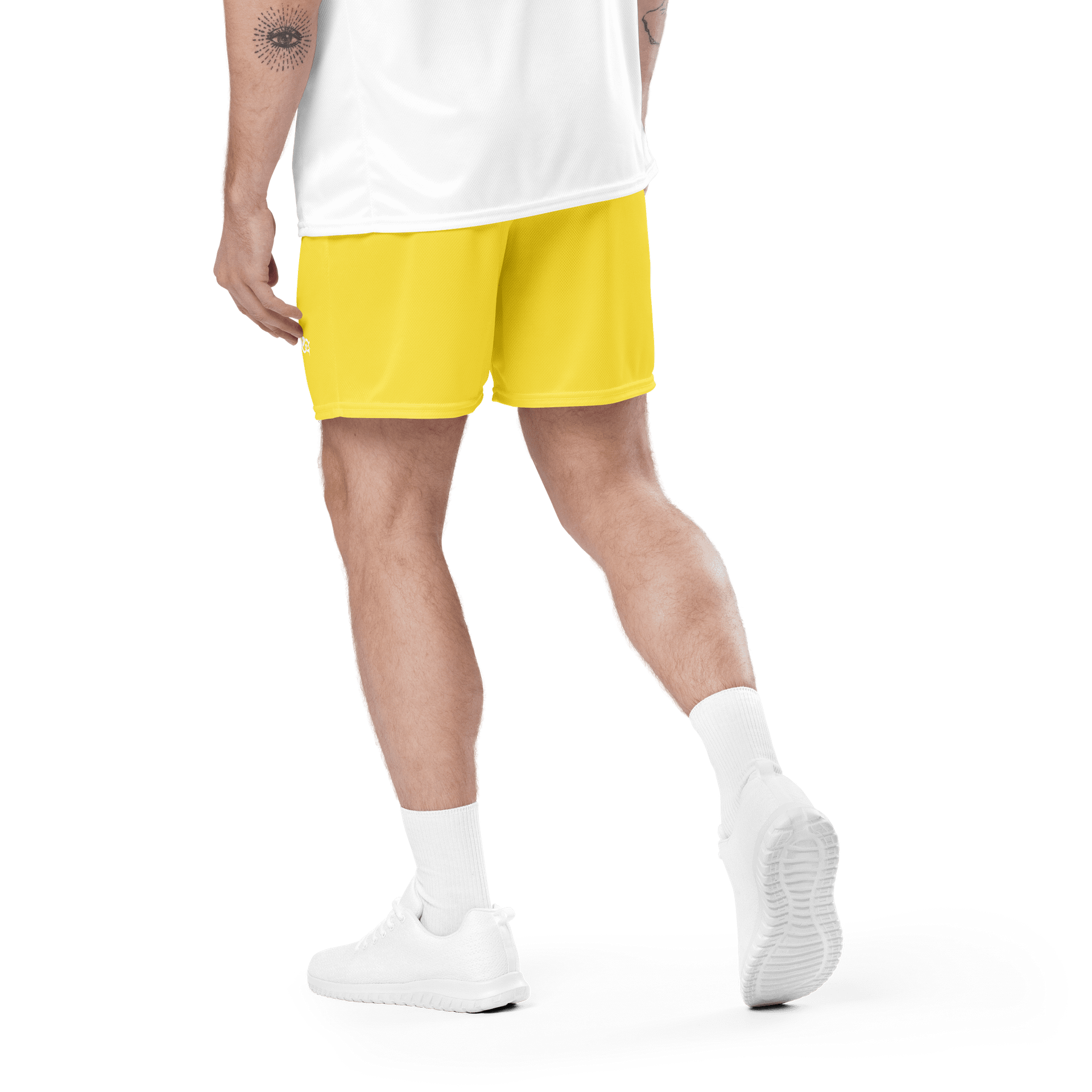 KONNICHIWA - Yellow Mesh Shorts (with pockets) product image (6)