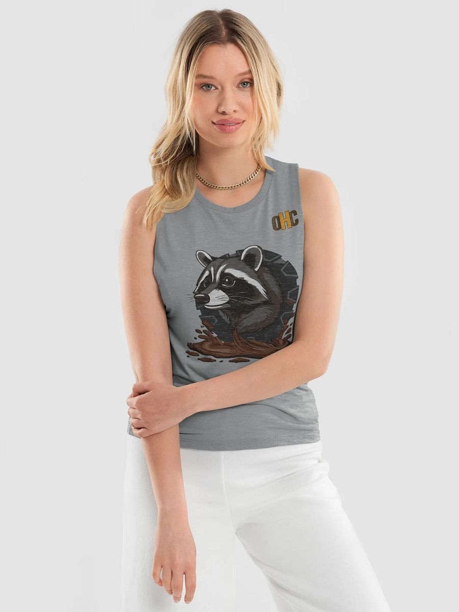 The Trail Trickster (Raccoon) - Bella+Canvas Women's Flowy Muscle Tank product image (10)