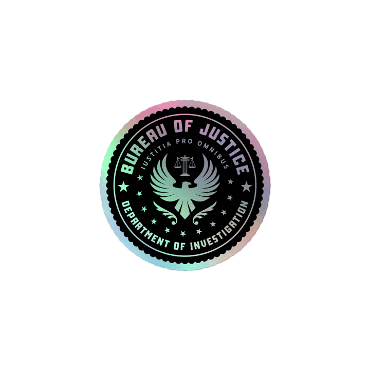 Bureau of Justice - Holographic Sticker product image (1)