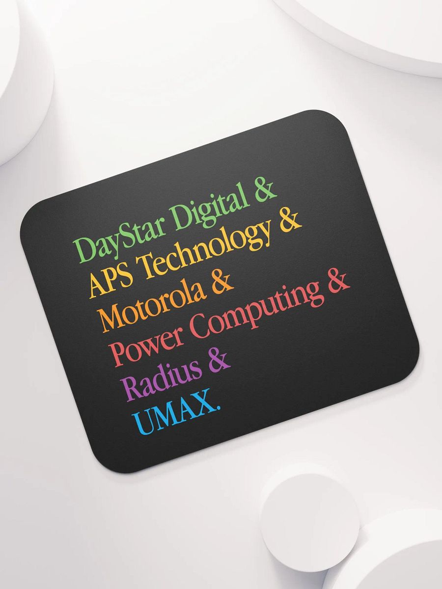 PowerPC Clone Lineup Mouse Pad (Black) product image (7)