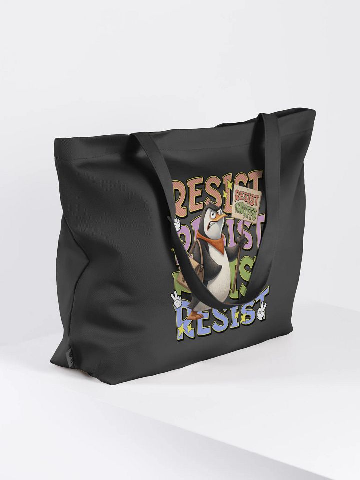 Resist Tariffs Penguin Rebel Eco Tote product image (1)