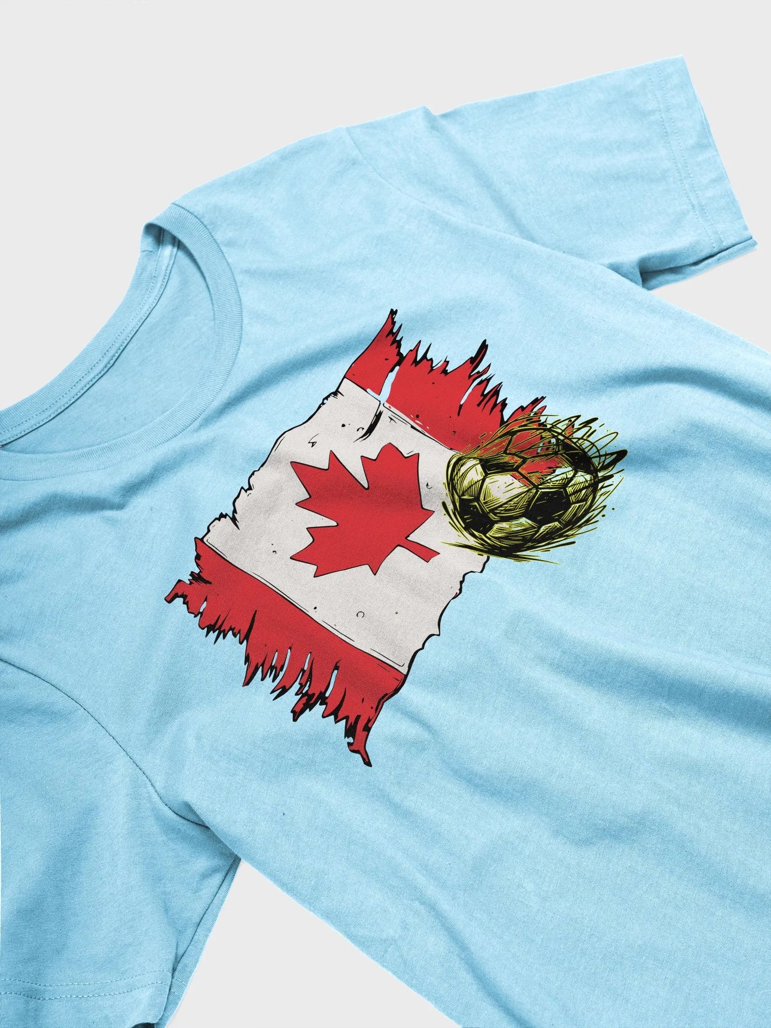 Canada Flag Soccer Football Iconic Comfort T-Shirt product image (2)