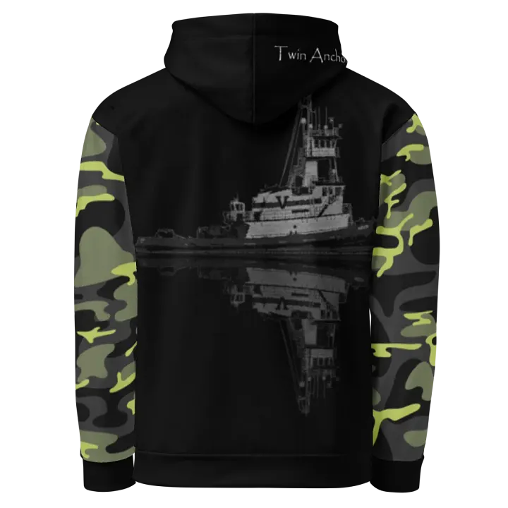 Camouflage & black Hudson VB Reflection Hoodie product image (1)