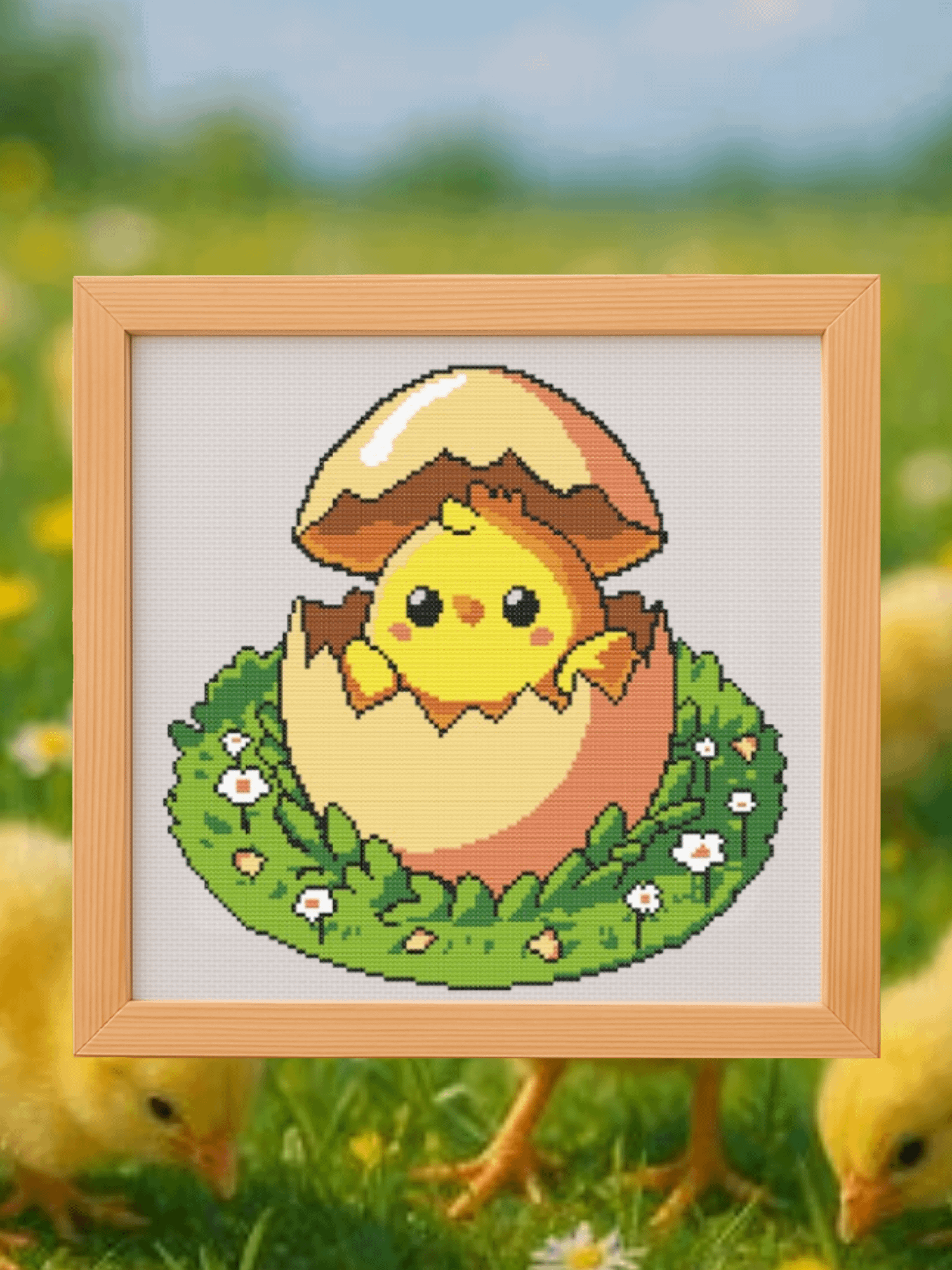 Yellow Chick Cross Stitch Pattern product image (1)