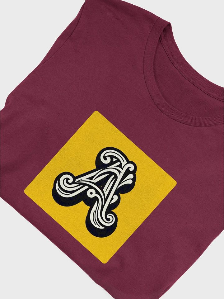 Ornate Letter A Decorative T-Shirt | AI Design initial A product image (1)